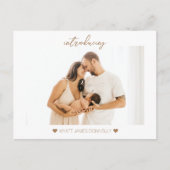 Ankündigung der Geburt eines modernen Minimalistis (Vorderseite)