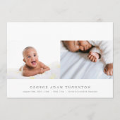 Ankündigung der Geburt eines Neugeborenen-Fotos (Vorderseite)