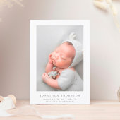 Ankündigung der Geburt eines Neugeborenen-Fotos