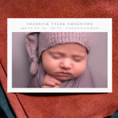 Ankündigung der Geburt eines Neugeborenen-Fotos