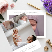 Ankündigung der Geburt eines Neugeborenen-Fotos