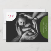 Ankündigung der Geburt eines Neugeborenen-Fotos (Vorderseite)