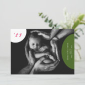 Ankündigung der Geburt eines Neugeborenen-Fotos (Stehend Vorderseite)