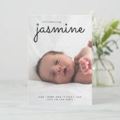 Ankündigung der Geburt eines Neugeborenen-Fotos (Stehend Vorderseite)