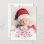 Ankündigung der Geburt eines niedlichen Fotos (Vorne/Hinten)