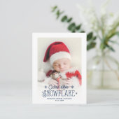 Ankündigung der Geburt eines niedlichen Fotos (Stehend Vorderseite)