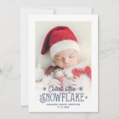 Ankündigung der Geburt eines niedlichen Fotos (Vorderseite)