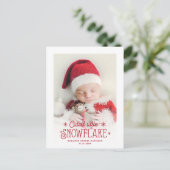 Ankündigung der Geburt eines niedlichen Fotos (Stehend Vorderseite)