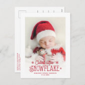 Ankündigung der Geburt eines niedlichen Fotos (Vorne/Hinten)