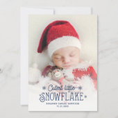 Ankündigung der Geburt eines niedlichen Fotos (Vorderseite)