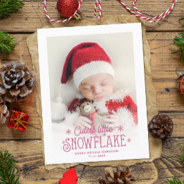 Ankündigung der Geburt eines niedlichen Fotos