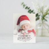 Ankündigung der Geburt eines niedlichen Fotos (Stehend Vorderseite)