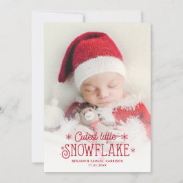 Ankündigung der Geburt eines niedlichen Fotos