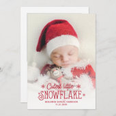 Ankündigung der Geburt eines niedlichen Fotos (Vorne/Hinten)