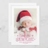 Ankündigung der Geburt eines niedlichen Fotos (Vorne/Hinten)