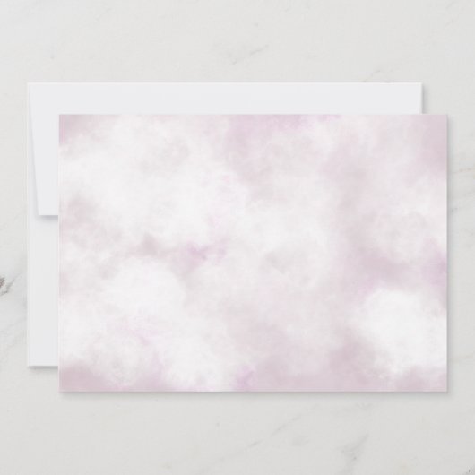 Ankündigung der Geburt eines Schmetterlings (Rückseite)