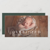 Ankündigung der Geburt eines überglücklichen Fotos (Vorne/Hinten)