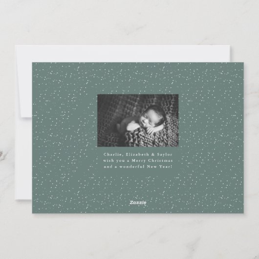 Ankündigung der Geburt eines überglücklichen Fotos (Rückseite)