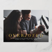 Ankündigung der Geburt eines überglückten Fotos (Vorderseite)