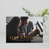 Ankündigung der Geburt eines überglückten Fotos (Stehend vorne)