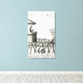 Ankündigung der Geburt von Charles I. Leinwanddruck (Insitu (Holzboden))