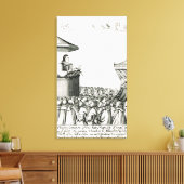 Ankündigung der Geburt von Charles I. Leinwanddruck (Insitu (Wohnzimmer))