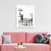 Ankündigung der Geburt von Charles I. Leinwanddruck (Insitu (Wohnzimmer))