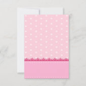 Ankündigung der Geburt von Pink Lace Heart (Rückseite)