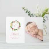 Ankündigung der Geburt von Wasserfarben (Stehend Vorderseite)