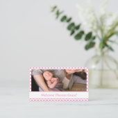 Ankündigung der Geburtstagsfeier eines Babys (Stehend Vorderseite)