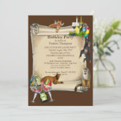 Ankündigung der Geburtstagspartei (Stehend Vorderseite)