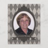 Ankündigung der Gedenkfeier (Vorderseite)