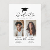 Ankündigung der Gemeinsamen Graduierungspartei 2 F Postkarte (Vorderseite)