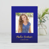 Ankündigung der Gewährung von Navy Blue Gold 2 Fot (Stehend Vorderseite)