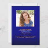 Ankündigung der Gewährung von Navy Blue Gold 2 Fot (Rückseite)