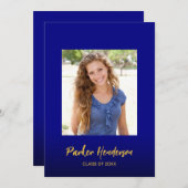 Ankündigung der Gewährung von Navy Blue Gold 2 Fot (Vorne/Hinten)