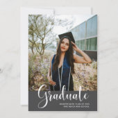 Ankündigung der Girl's Foto Graduation Party (Vorderseite)