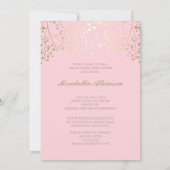 Ankündigung der "Gold and Pink Foto Graduation Par (Rückseite)