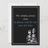 Ankündigung der gotischen, schwarzen, skelettartig (Rückseite)