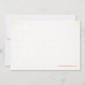 Ankündigung der Graduierungspartei Chic orange Blu (Rückseite)