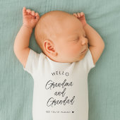 Ankündigung der Großeltern der Schwangerschaft Baby Strampler