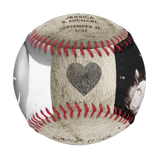 Ankündigung der Großmutter-Kinderoffenbarung Baseball (Vorderseite)