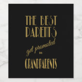 Ankündigung der Großmutter-Schwangerschaft, Art De Weinetikett (Einzelnes Label)