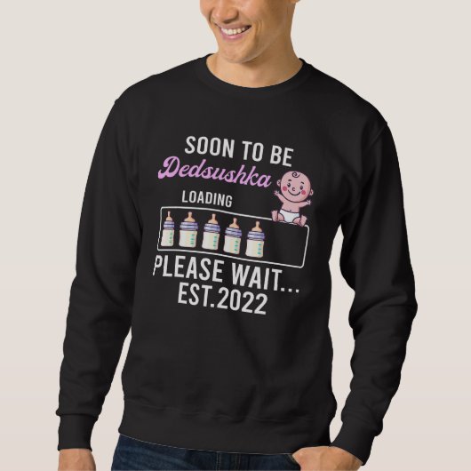 Ankündigung der Großmutter-Schwangerschaft bald zu Sweatshirt (Vorderseite)