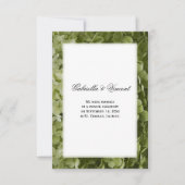 Ankündigung der Heirat der grünen Hydrangea-Blume (Vorderseite)