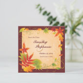 Ankündigung der Herbstverläufe Save the Date (Stehend Vorderseite)