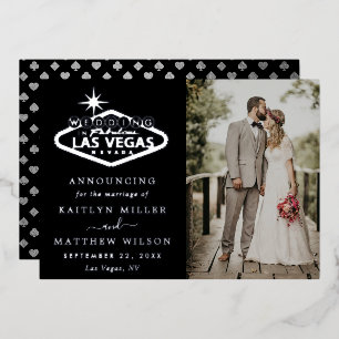 Ankündigung der Hochzeit in Urlaubsort Las Vegas