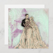 Ankündigung der Hochzeit von Gazebo Pagoda Vintage (Vorne/Hinten)