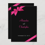 Ankündigung der Hochzeit von Rosa Ribbon (Vorne/Hinten)