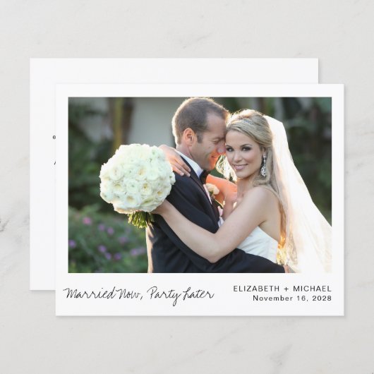 Ankündigung der Hochzeitsfeier für das Foto der Bu (Vorne/Hinten)